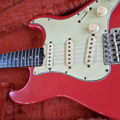1962 Fender Stratocaster Fiesta Red '60s American Strat Electric Guitar image 3