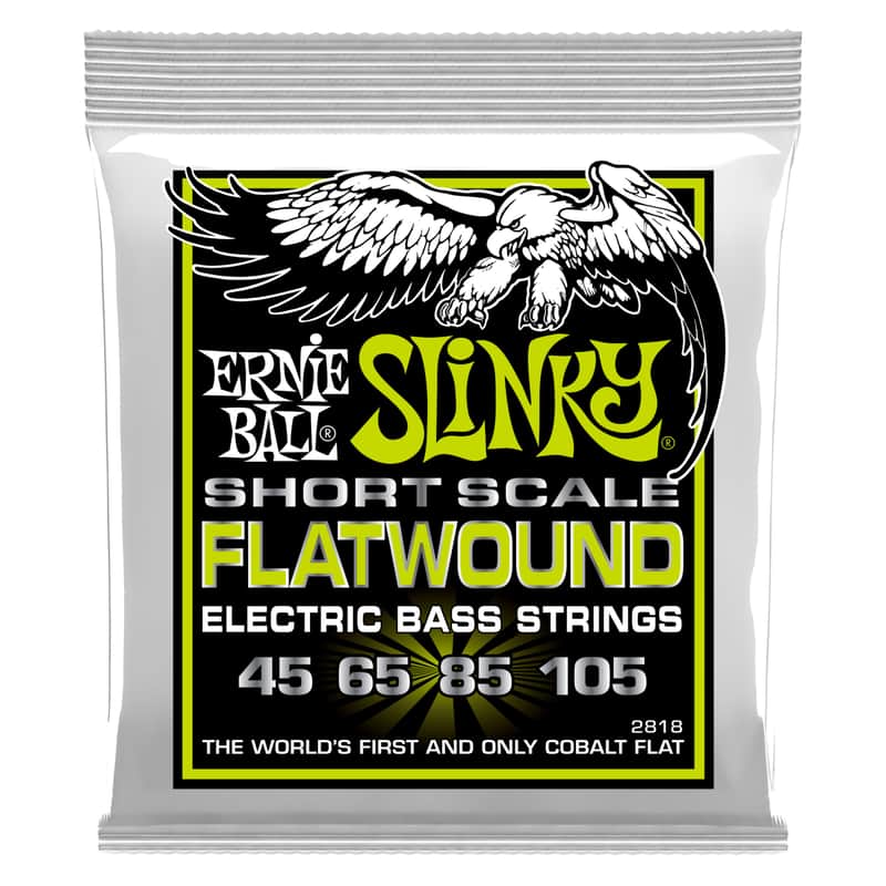 Ernie Ball EB2818 45-105 Flatwound - String Set for 4 String Bass Guitar image 1