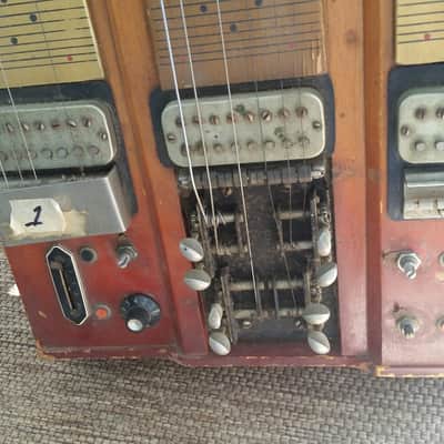 Vintage Steel Guitar / Parts Project Vintage Circa 1950,s Brown image 8