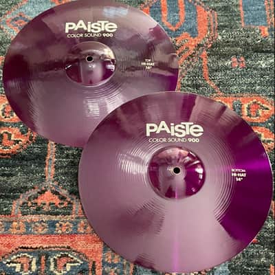 Paiste 14” Color Sound 900 Purple Hi-Hat Cymbals image 1