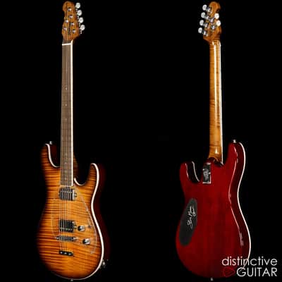 Ernie Ball Music Man Steve Morse LIMITED BFR Caramel Burst Flame #9 / 35 image 6
