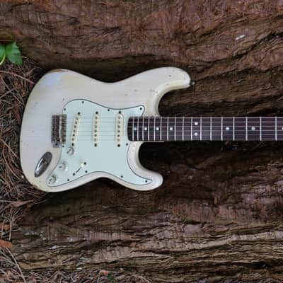 1965 Hendrix Replica Vintage Strat Blonde Relic Custom Build -Fender AY Pickups image 8