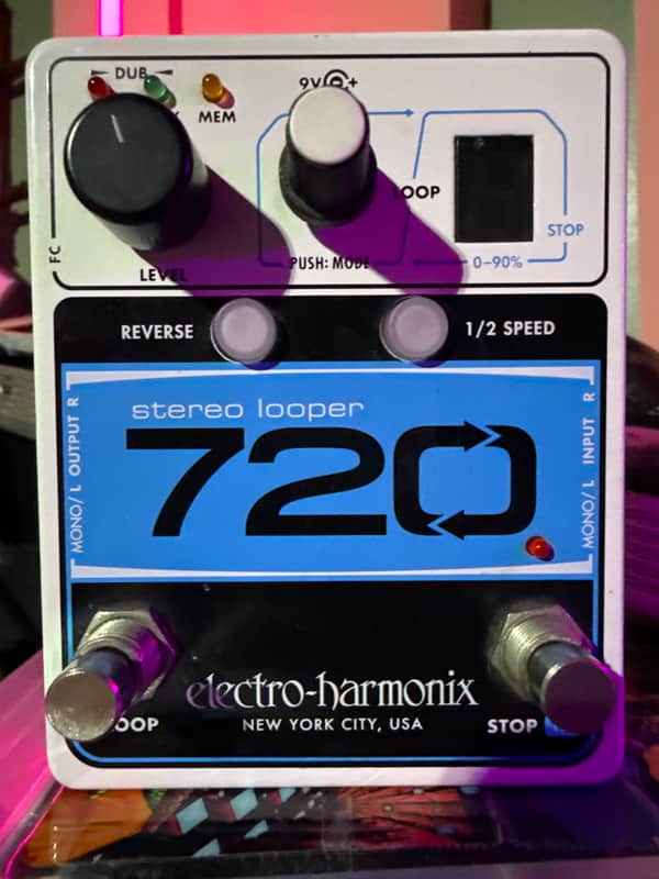 Electro-Harmonix 720 Stereo Looper 2015 - Present Black / White / Blue image 1