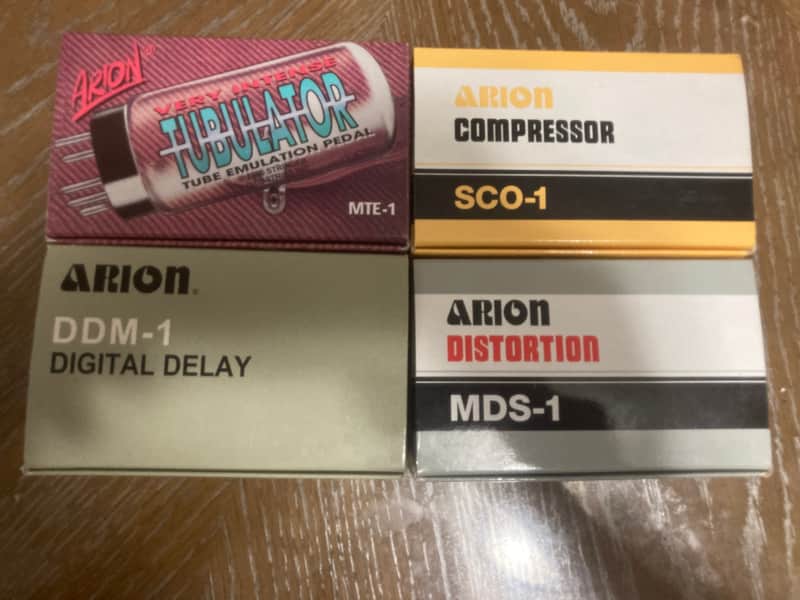 Arion NIB NOS Lot of 4 Guitar Effects Pedals 2000’s image 1