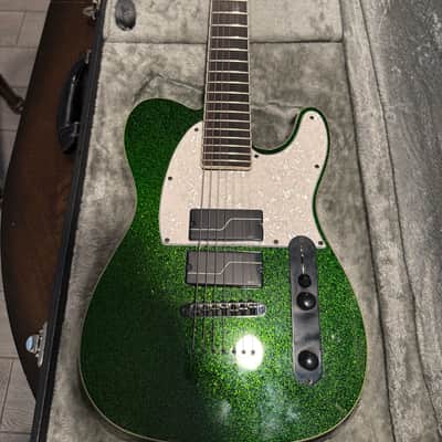 ESP LTD SCT-607B Stephen Carpenter Signature 2019 - Present - Green Sparkle image 1