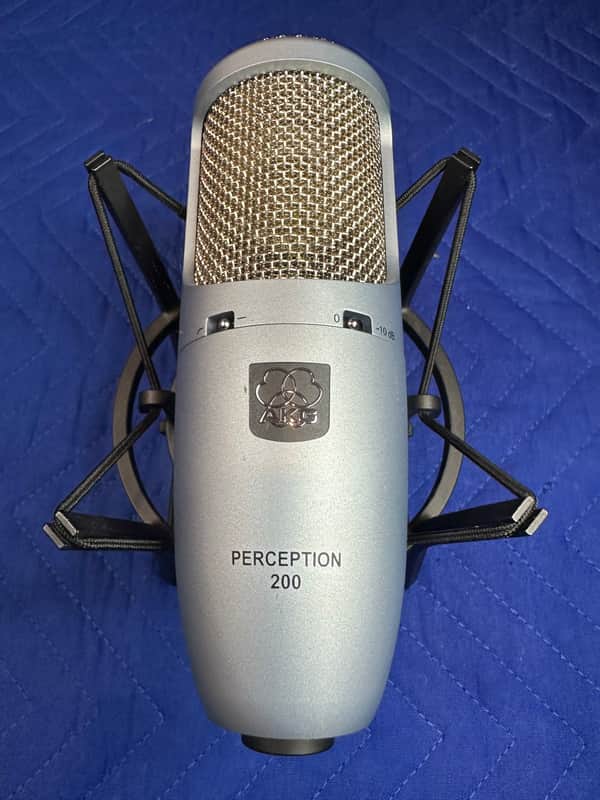 AKG Perception 200 Large Diaphragm Condenser Mic – Complete w/ Case, Shockmount & Manuals image 1