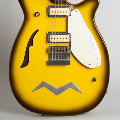 Micro-Frets Golden Melody Semi-Hollow Body Electric Guitar (1969), ser. #1411, original black tolex hard shell case. image 3