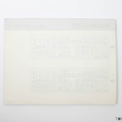 ROLAND SYSTEM 100 MODEL 101 PATCH NOTES BOOK model sheets VINTAGE SYNTH DEALER 2 image 2
