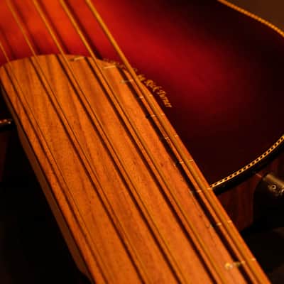 Rick Turner Renaissance  5 String Acoustic Electric Fretless Bass (RB 5-FL) Cherry Sunburst image 3