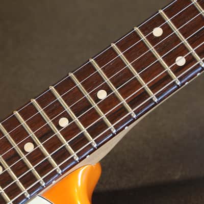 Lefty! 2019 D'Pergo Aged Vintage Classic Limited Brazillian Electric Guitar Orange + HSC image 8