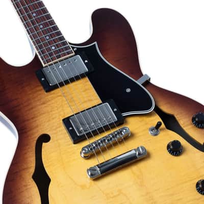 Heritage USA Standard H-535 Semi-Hollow Original Sunburst electric guitar image 2