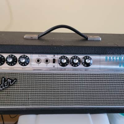 Fender Bassman "Drip Edge" 2-Channel 50-Watt Guitar Amp Head 1968 - 1969 - Silverface image 4