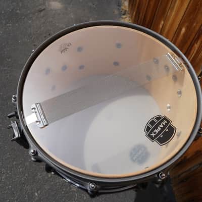 Mapex MyDentity Series - Blue Swirl Covered Finish 8 x 14" Maple Shell Snare Drum image 6