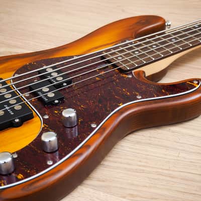 Maruszczyk Instruments Jake 5 String Electric Bass Guitar Sunburst w/ Gigbag image 6