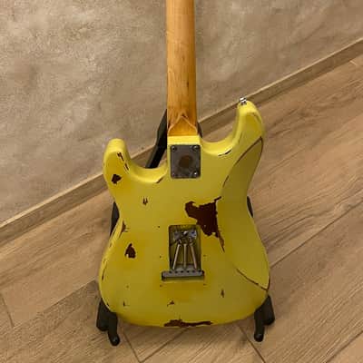 Hendrix Inspired Custom Stratocaster Style Relic Guitar Mahogany not Fender image 11