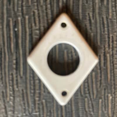 Silvertone Harmony Toggle Switch Plate Diamond 💎 1960s - White image 1