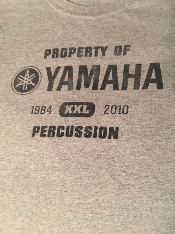 Yamaha Drums Shirt 463 Grey Size S Size S image 1