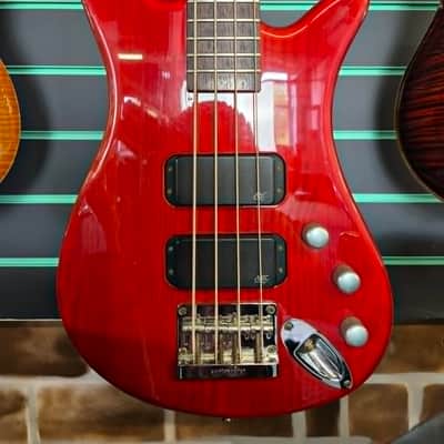Warwick Rockbass Streamer Standard Trans Red 2002 Electric Bass image 5