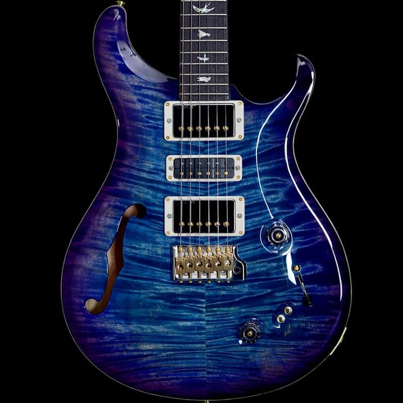 PRS 2018 Semi-Hollow Special 10 Top, Custom Colour (Blue Burst) image 1