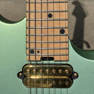 Used 2021 Angel Vivaldi Signature Pro-Mod DK24-7 Nova, Maple Fingerboard, Satin Sage Green image 2
