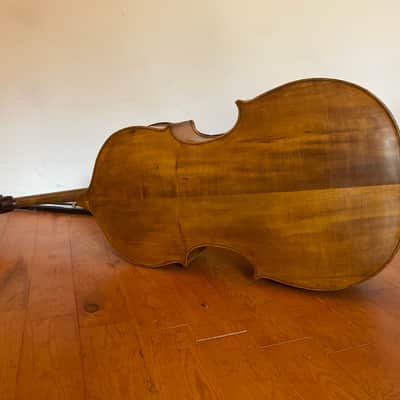 Double bass 3/4 circa 1800 3/4 swell back Pro instrument image 24