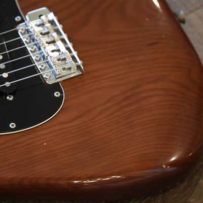 Vintage! 1977 Fender Stratocaster Double-Cut Electric Guitar Mocha Brown + OHSC image 8