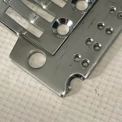 2000's Japan Jackson Licensed JT-580LP Low Profile Floyd Rose Tremolo Bridge Chrome Base Plate image 6