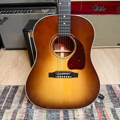 Gibson Custom Shop J-45 Koa Carpathian Spruce Acoustic-Electric Guitar 2025 Honeyburst image 2