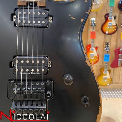 CHARVEL Pro-Mod Relic San Dimas Style 1 HH FR PF, Pau Ferro Fingerboard, Weathered Black image 10