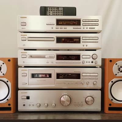 Immagine Onkyo A-9211 Rare Vintage MINT Cassette Deck Component Set Serviced Warranty - 4