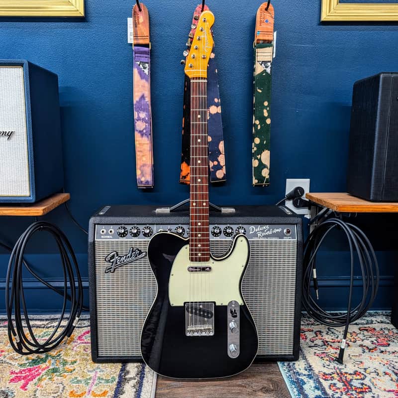 Fender Japan Traditional '60s Telecaster Custom - Double Bound Black image 1