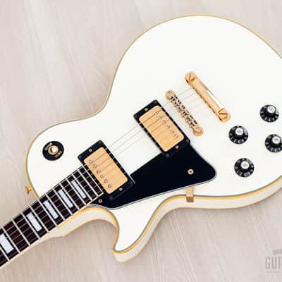 1990 Greco Mint Collection EGC-600LH Custom Left-Handed Alpine White, Japan Fujigen image 8