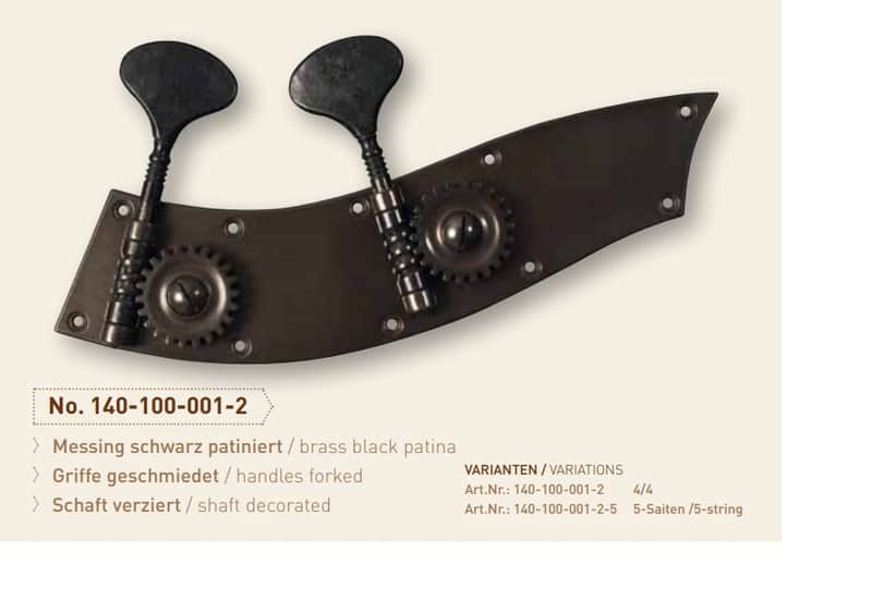 Rubner Machine Heads - Brass Black Patina image 1