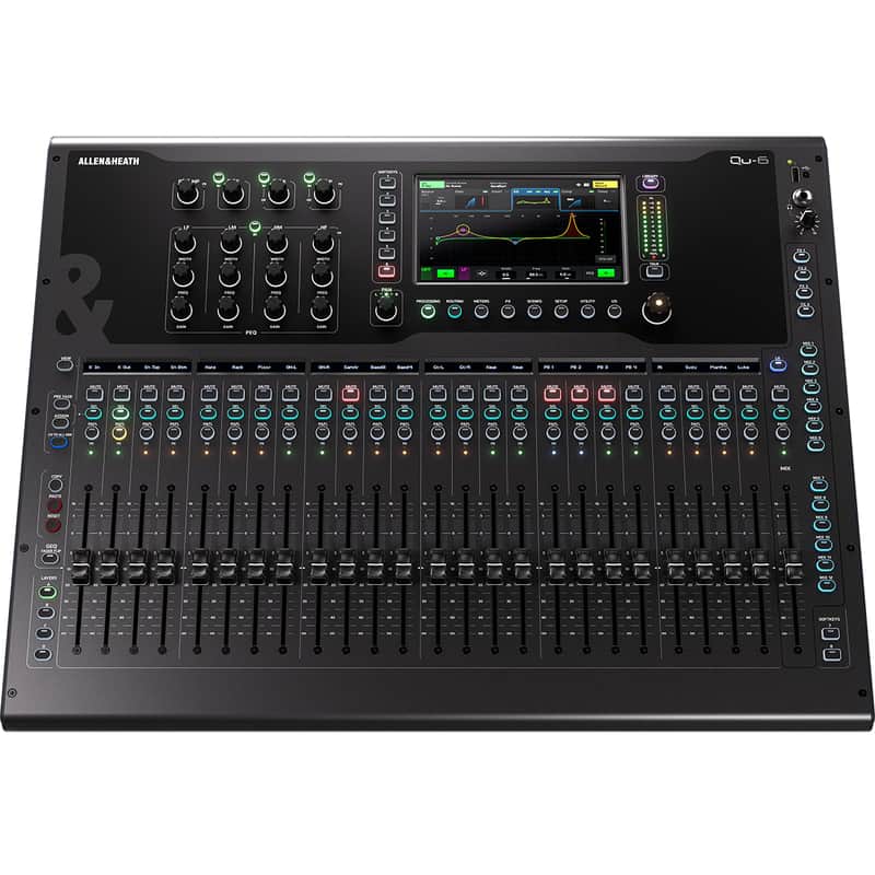 Allen & Heath QU-6 32-Channel Digital Mixer, 24 Preams, 16 Line Out, 24+1 Fader image 1
