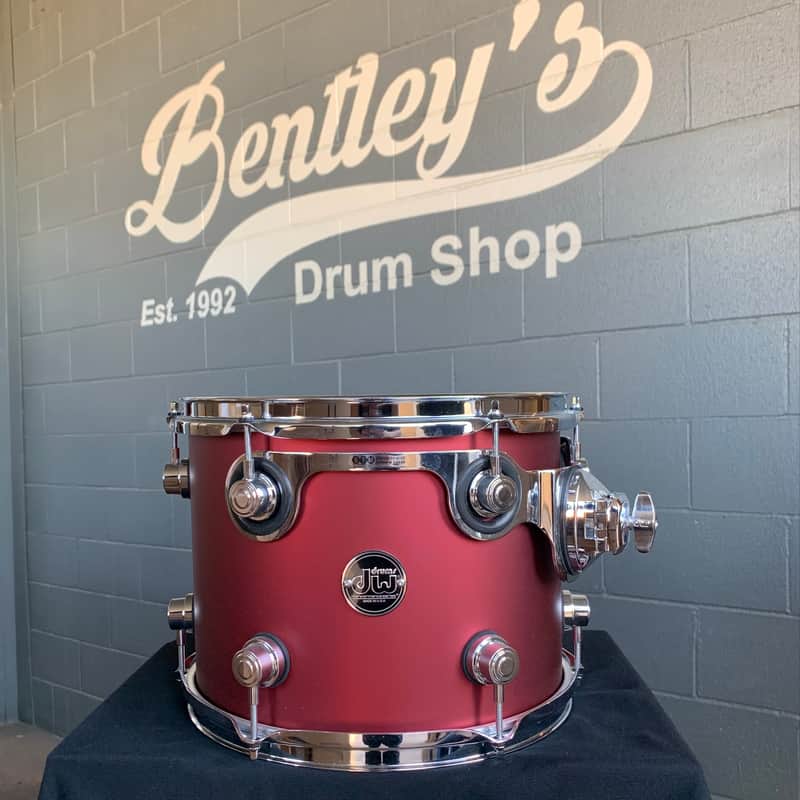 DW Performance Series 9x12" Rack Tom in Satin Burgundy Lacquer (Rm4) image 1