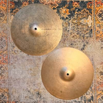 Vintage Zildjian New Beat 14” Hihats DRY 888 g Over 1282 g Light Dry Focused Amazing! Versatile image 1