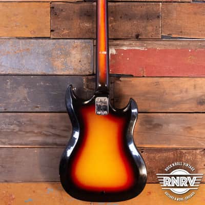 Rare Hagstrom H2B 1960's Left HandedSunburst image 4