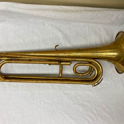 Weyman 'Keystone State' Brass G-D Tenor Bugle, c- Early 1900's image 2