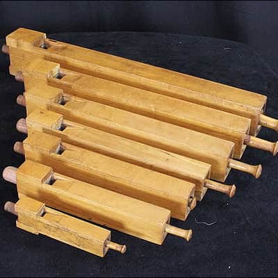 RARE Wooden Whistle Sound Effects Set, 6" to 20" Long, Traps Era, 1920s-30s / INSPECTED & TESTED image 2