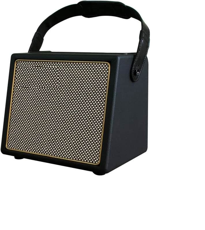 Acoustic Guitar Amplifier, 30 Watt Bluetooth Speaker Rechargeable Portable Acoustic Guitar Amp with Reverb Chorus Effect,3 Inputs, Black image 1