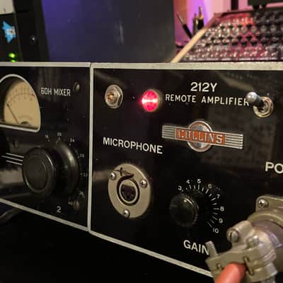 Heavily modified Rare 50’s Collins modular Lunchbox - 212y + 60H mixer w preamp - Serviced boutique mic pre! 3 input, 90db of gain w/ added 48v power! image 2