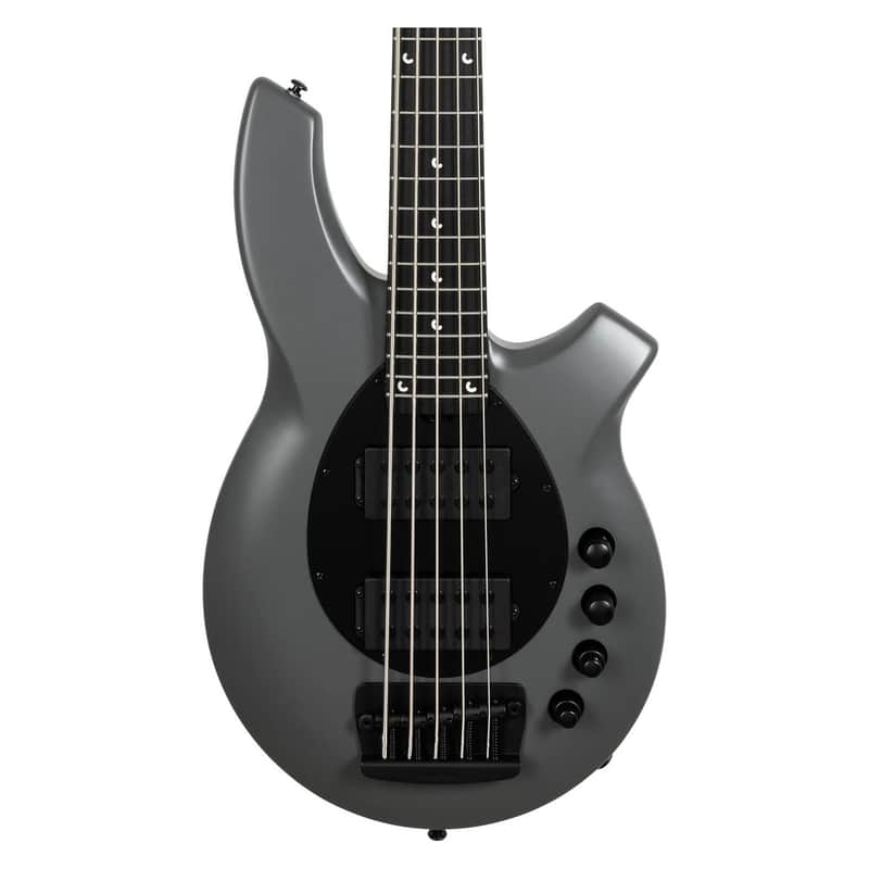 Ernie Ball Music Man Bongo 5HH 5-String Electric Bass, Titan Gray image 1