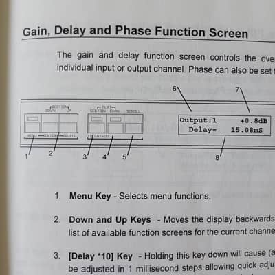 Operating Instructions XTA Electronics Digital Equaliser DP200 1996 image 8