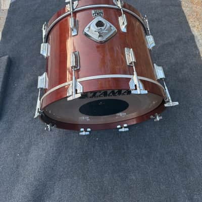 Rare 1980's vintage Tama Superstar 20x14 Bass Drum Super Mahogany image 10