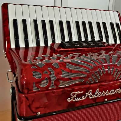Professional Accordion Fratelli Alessandrini 34-Key 72-Bass 3 voices and 5 registers image 2