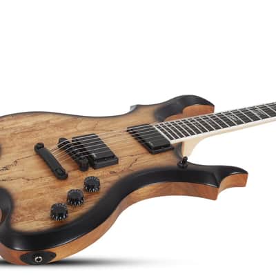 Wylde Audio Wrathmaker Spalted Maple with Black Burst image 4