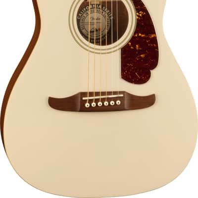 Fender Malibu Player, Walnut Fingerboard, Tortoiseshell Pickguard, Olympic White image 4