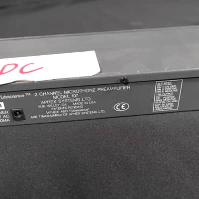 Aphex Tubessence Model 107 2-Channel Thermionic Microphone Preamplifier 1990s - Gray image 3