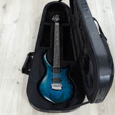Ernie Ball Music Man John Petrucci Majesty 6 Guitar, Ebony Fretboard, Blue Silk image 9