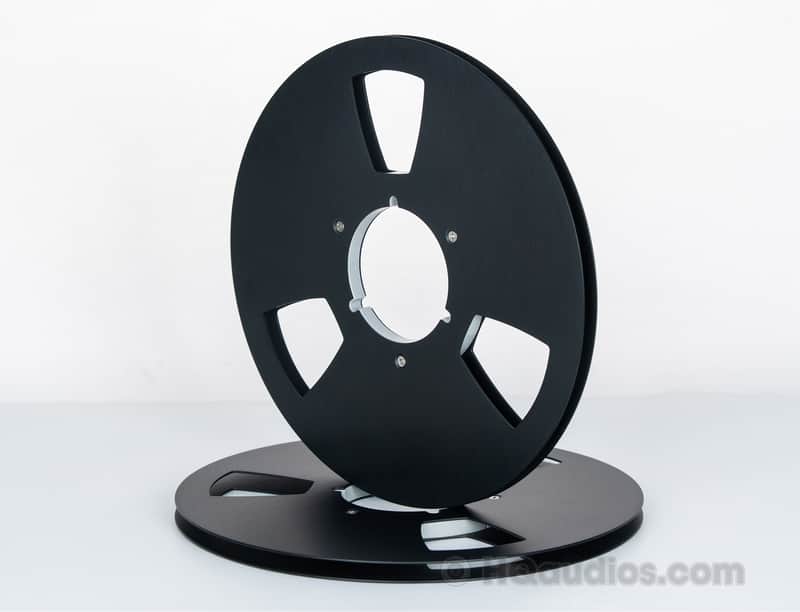 Aluminum Empty Tape Reel for Reel To Reel Tape Recorder (Single)– 10.5 inch – Black Color 1Yr WRT image 1